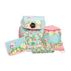 Funki Schulthek-Set Joy-Bag Flamingo, 4-teilig