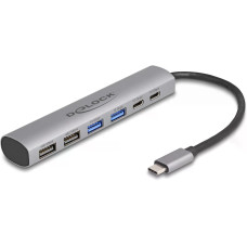 Delock USB-Hub 2x USB 3.1 Typ-C/1x 3.1 USB Type-A/1x USB 2.0 Type-A