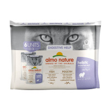 Almo Nature Nassfutter Holistic Digestive Help Fisch & Geflügel 6 x 70 g