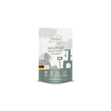 Mjamjam Nassfutter Quetschie Kalb & Truthahn, 125 g
