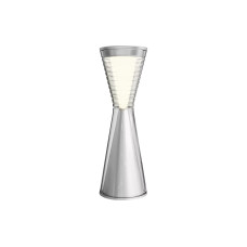 xoxo design ag Akku-Tischleuchte X8, 3W, 2700K, 28.1 cm, Silber