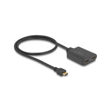 Delock 2-Port Signalsplitter HDMI – HDMI 4K 60 Hz mit Downscaler