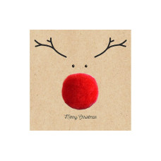 Braun + Company Weihnachtsservietten Big Red Nose 17 cm x 17 cm, 20 Stück