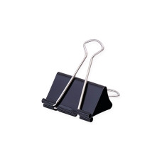 Soennecken Papierklemme 25 x 11 mm, Schwarz, 12 Stück