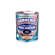 Hammerite Metall-Schutzlack Matt Schwarz, 750 ml