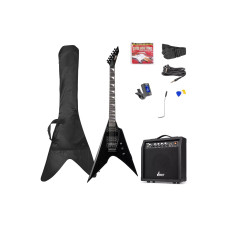 MAX E-Gitarre GigKit Rock Style Schwarz MAX E-Gitarre GigKit Rock Style Schwarz