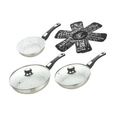 Genius Pfannen-Set Genius Cerafit Mont Blanc 20 cm/24 cm/28 cm