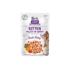 Brit Nassfutter Care Fillets Sauce Kitten Truthahn, 85 g