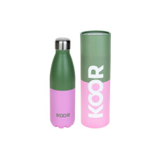 KOOR Trinkflasche Oliva / Flamingo 500 ml