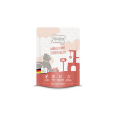 Mjamjam Nassfutter Quetschie Mahlzeit mit Herzen, 300 g