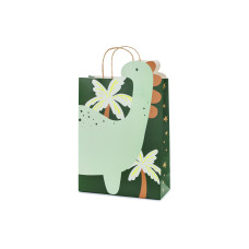 Partydeco Geschenktasche Dinosaurier 10 x 24 x 37 cm, Grün Partydeco Geschenktasche Dinosaurier 10 x 24 x 37 cm, Grün