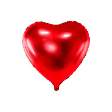 Partydeco Folienballon Herz Rot