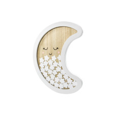 Partydeco Gästebuch Mond Weiss