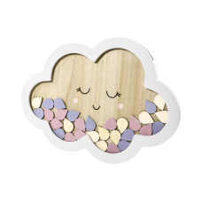 Partydeco Gästebuch Wolke Mehrfarbig