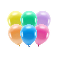 Partydeco Luftballon Uni Eco Metallic 10 Stück, Mehrfarbig Partydeco Luftballon Uni Eco Metallic 10 Stück, Mehrfarbig