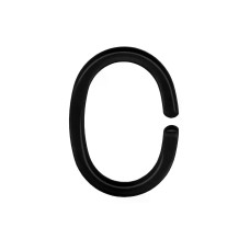 Kleine Wolke Duschvorhanghaken DV-Ringe 12 Stück, 5 cm, Schwarz Kleine Wolke Duschvorhanghaken DV-Ringe 12 Stück, 5 cm, Schwarz