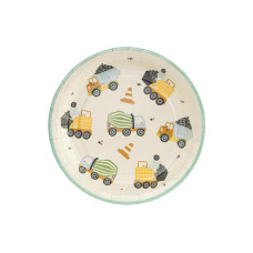Partydeco Einwegteller Baufahrzeuge 18 x 18 cm, 6 Stück, Mehrfarbig Partydeco Einwegteller Baufahrzeuge 18 x 18 cm, 6 Stück, Mehrfarbig