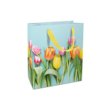 Braun + Company Geschenktasche Tulpen 18 x 21 x 8 cm