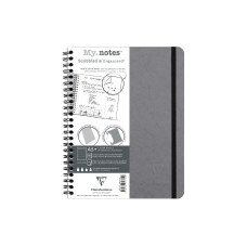 Clairefontaine Notizbuch AgeBag A5+, dotted, Grau