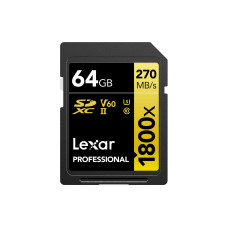 Lexar SDXC-Karte Professional 1800x Gold Series 64 GB