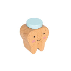 Spielba Holzspielwaren Milchzahndose Zahn blau Spielba Holzspielwaren Milchzahndose Zahn blau