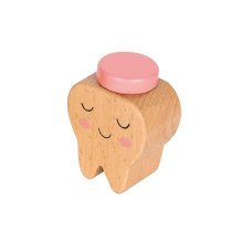 Spielba Holzspielwaren Milchzahndose Zahn rosa Spielba Holzspielwaren Milchzahndose Zahn rosa