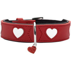 Hunter Halsband Love L (65), Rot/Schwarz Hunter Halsband Love L (65), Rot/Schwarz