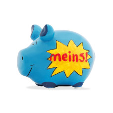 G. Wurm Spardose meins! 12.5 x 9 x 9 cm