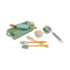 FURBER Backformen-Set für Kinder, 12-teilig, Grün/Grau