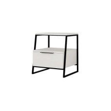 Woody Fashion Nachttisch Pal 45 x 50 x 40 cm, Weiss