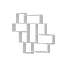 Woody Fashion Regal Parola 115.5 x 103.5 cm, Weiss