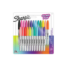 Sharpie Fasermaler S-Note Glam Pop Permanent, 24er Pack