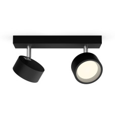 Philips Aufbauspot Bracia 2 x 5.5W 2700K Schwarz