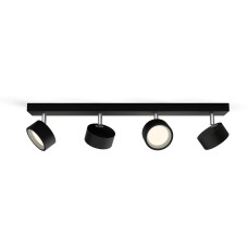 Philips Aufbauspot Bracia 4 x 5.5W 2700K Schwarz