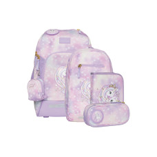 Beckmann Schulrucksack-Set Active Air Flx Unicorn Princess, 6-teilig