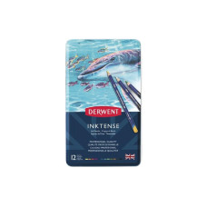 Derwent Aquarellstifte Inktense Permanent 12-teilig Derwent Aquarellstifte Inktense Permanent 12-teilig