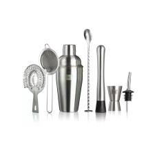Vacuvin Drink Mixer Set Cocktail Set 7-teilig 550 l, Silber
