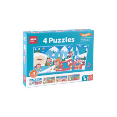 Apli Kids 4 Puzzles Jahreszeiten 16-teilig