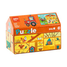 Apli Kids Gebäude-Puzzle Bauernhof 24-teilig