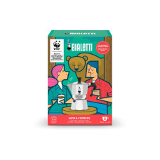 Bialetti Espressokocher Moka Express & Shopper 3, Silber