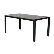 COCON Tisch Alice, 150 x 90 cm, Grau/Schwarz