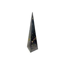 Dameco Tischdeko Pyramide Forest, 30 LEDs, 50 cm, Schwarz