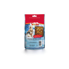 SwissDog Kausnack Knochen mit Huhn & Reis 7 cm SwissDog Kausnack Knochen mit Huhn & Reis 7 cm