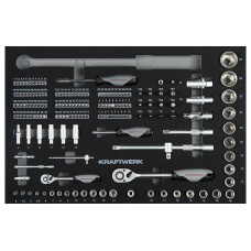 Kraftwerk Steckschlüssel-Einlage 1/4 1/2 164-teilig Kraftwerk Steckschlüssel-Einlage 1/4 1/2 164-teilig