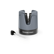 GOURMETmaxx Messerschärfer 6.4 cm, Anthrazit/Schwarz GOURMETmaxx Messerschärfer 6.4 cm, Anthrazit/Schwarz