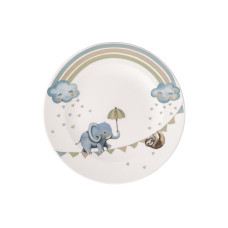 Villeroy & Boch Kinderteller Walk Elephant 6 Stück, Hellblau