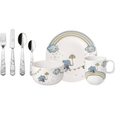 Villeroy & Boch Kindergeschirrset Walk Elephant 7-teilig, Hellblau