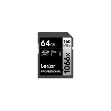 Lexar SDXC-Karte Professional 1066x Silver 64 GB