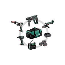 Metabo Akku-Maschinen Set Bauhandwerk, 125 Quick+SSW 18 LTX 200+ULA