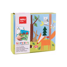 Apli Kids Stickerspiel Kartonbox Wald